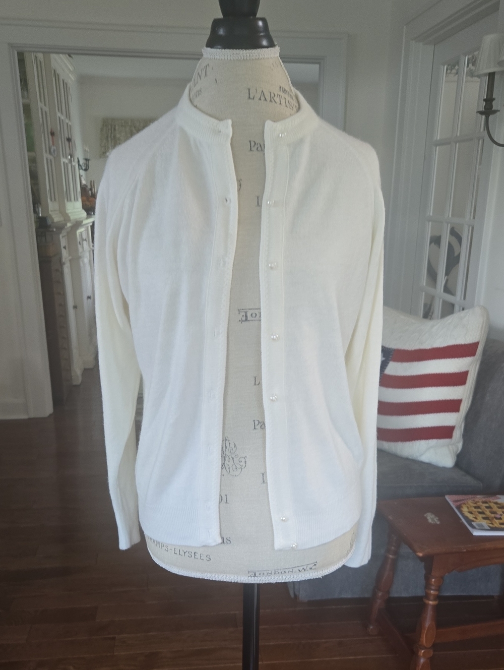 Designers Originals Ivory Lightweight Knit Crewneck